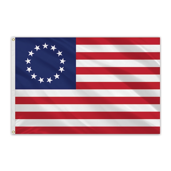 Global Flags Unlimited Nylon 13 Star Betsy Ross Flag 3'x5' 210380 Zoro